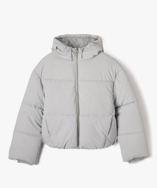 Parka courte à capuche finition mate fille vue1 - GEMO 4G FILLE - GEMO