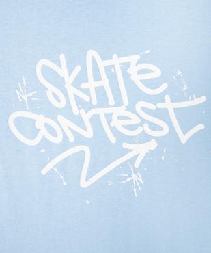 Tee-shirt à manches courtes inscription skate garçon vue2 - GEMO (JUNIOR) - GEMO