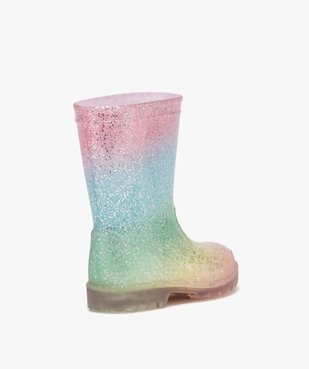Bottes de pluie fille arc-en-ciel à paillettes vue5 - LOVELY WINGS - GEMO