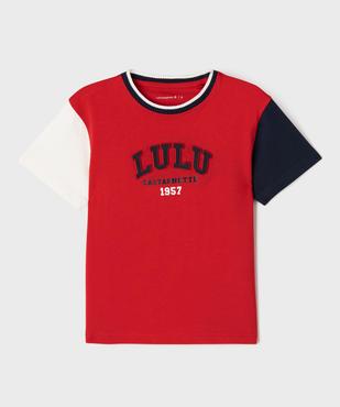 Tee-shirt manches courtes imprimé en relief garçon - LuluCastagnette vue2 - LULUCASTAGNETTE - GEMO
