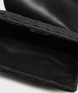 Sac besace compact en paille à bandoulière chaîne femme vue3 - GEMO (ACCESS) - GEMO