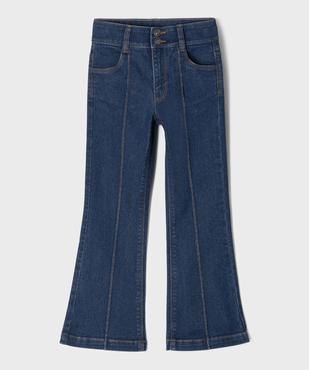 Jean flare taille ajustable en coton stretch fille vue1 - GEMO 4G FILLE - GEMO