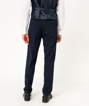Pantalon de costume à carreaux homme vue3 - GEMO 4G HOMME - GEMO