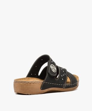 Sandales femme confort avec brides ornées de strass vue4 - GEMO (CONFORT) - GEMO