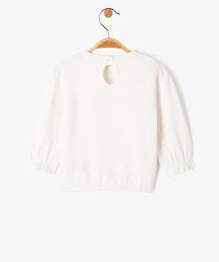 Sweat à motifs fleuris bébé fille vue4 - GEMO 4G BEBE - GEMO