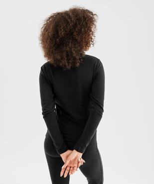 Tee-shirt thermique à manches longues et col rond femme vue4 - GEMO(HOMWR FEM) - GEMO