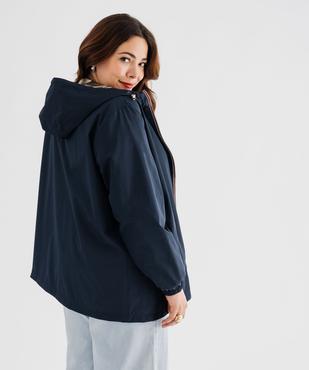 Blouson déperlant à capuche réversible femme grande taille vue3 - GEMO 4G GT - GEMO