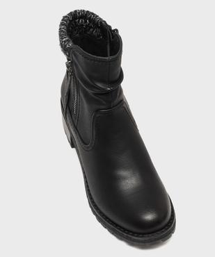 Boots à talon, semelle crantée et col en grosse maille femme vue5 - VALENTINA BALDA - GEMO