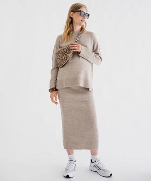 Pull de grossesse en maille extensible douillette vue5 - GEMO (MATER) - GEMO