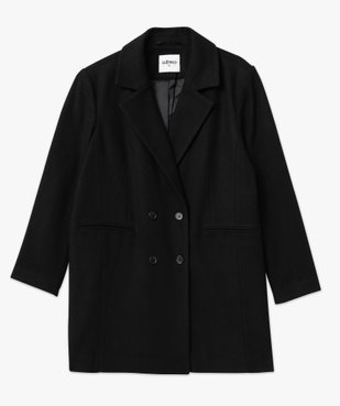 Manteau droit à double boutonnage femme grande taille vue4 - GEMO (G TAILLE) - GEMO