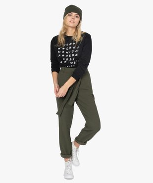 Sweat femme molletonné imprimé fantaisie vue5 - FOLLOW ME - GEMO