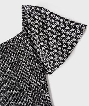 Robe courte fluide à buste smocké fille vue2 - GEMO 4G FILLE - GEMO