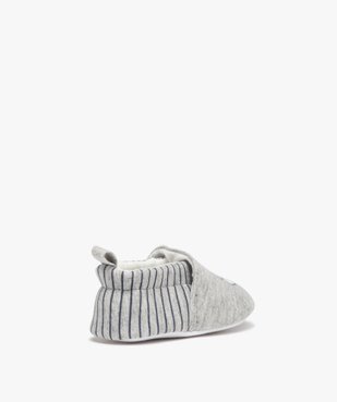 Chaussons de naissance bébé garçon rayés - LuluCastagnette vue4 - LULUCASTAGNETTE - GEMO