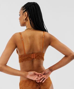 Soutien-gorge triangle sans armatures à mousses amovibles femme vue2 - GEMO(HOMWR FEM) - GEMO
