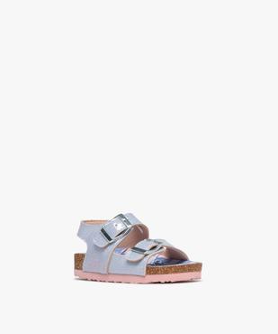 Sandales à brides pailletées et semelle intérieure imprimée bébé fille - Stitch vue2 - LULU CASTAGNETT - GEMO
