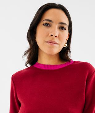 Pull fin col rond femme vue2 - GEMO(FEMME PAP) - GEMO