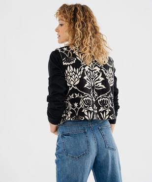 Gilet sans manches réversible femme vue3 - GEMO(FEMME PAP) - GEMO