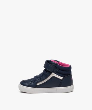 Baskets bébé fille mid-cut unies à scratch - Geox vue3 - GEOX - GEMO