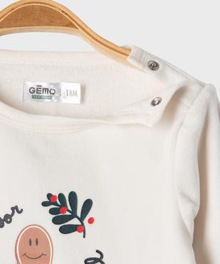 Pyjama 2 pièces Noël bébé vue2 - GEMO 4G BEBE - GEMO