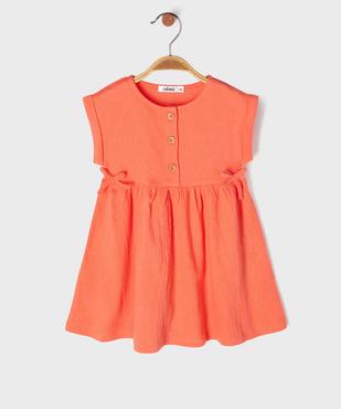 Robe bébé fille avec haut boutonné et jupe large vue1 - GEMO(BEBE DEBT) - GEMO