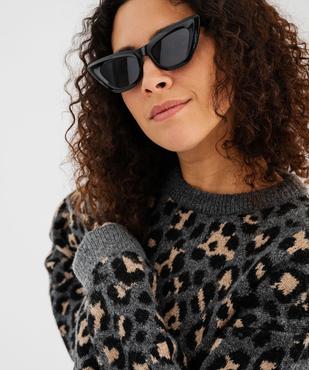 Pull à motif léopard femme vue2 - GEMO(FEMME PAP) - GEMO