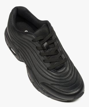 Baskets homme monochromes à semelle bulle crantée vue5 - GEMO (SPORTSWR) - GEMO