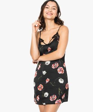 Nuisette à bretelles et décolleté fantaisie vue1 - GEMO(HOMWR FEM) - GEMO