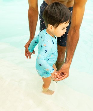 Tee-shirt de bain anti UV à motifs marins bébé garçon vue6 - GEMO 4G BEBE - GEMO