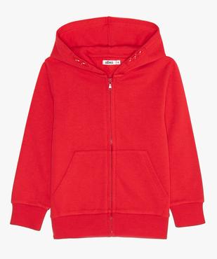 Sweat zippé et molletonné à capuche garçon vue1 - GEMO (ENFANT) - GEMO