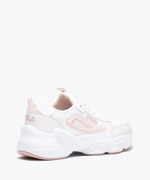 Baskets femme bi-matières à lacets - Fila vue4 - FILA - GEMO