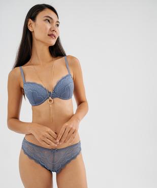 Culottes en dentelle et tulle femme (lot de 2) vue3 - GEMO(HOMWR FEM) - GEMO