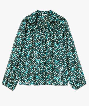Chemise imprimée en voile transparent femme vue4 - GEMO(FEMME PAP) - GEMO