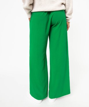 Pantalon en maille fluide avec ceinture imprimée femme vue3 - GEMO(FEMME PAP) - GEMO
