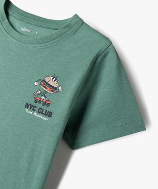 Tee-shirt à manches courtes avec motif streetwear garçon  vue2 - GEMO 4G GARCON - GEMO