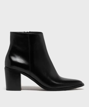 Bottines à bout carré et talon bloc femme - Follow Me vue1 - FOLLOW ME G4G - GEMO