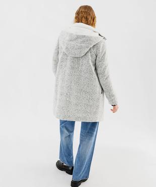 Manteau à capuche doublée  femme vue3 - GEMO(FEMME PAP) - GEMO