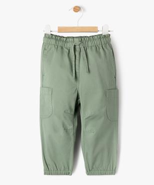 Pantalon cargo en toile de coton bébé fille vue1 - GEMO 4G BEBE - GEMO