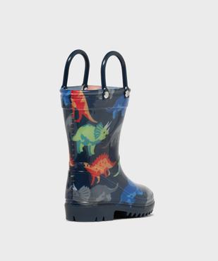 Bottes de pluie à anses et motifs dinosaures bébé vue4 - LITTLE LOVE - GEMO
