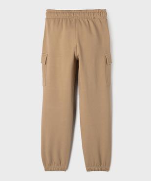 Pantalon de jogging cargo en maille French Terry garçon vue4 - GEMO (ENFANT) - GEMO