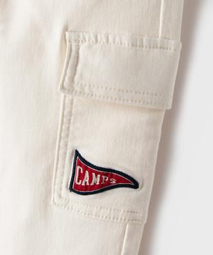 Pantalon jogger cargo taille élastique garçon - Camps United vue2 - CAMPS - GEMO