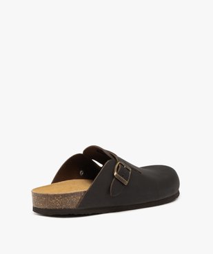 Sabots homme en cuir uni style casual vue4 - GEMO 4G HOMME - GEMO