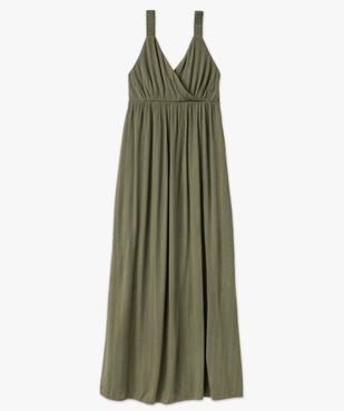 Robe longue taille empire à larges bretelles élastiques femme    vue4 - GEMO(FEMME PAP) - GEMO