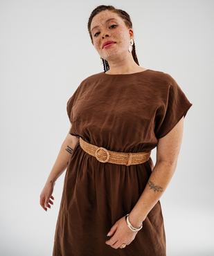 Robe longue sans manches légère et fluide femme grande taille vue2 - GEMO 4G GT - GEMO