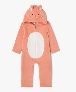 Surpyjama à capuche en maille  motif lapin bébé vue5 - GEMO(BB COUCHE) - GEMO