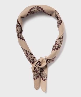 Foulard en coton à motifs fleuris  vue2 - GEMO (ACCESS) - GEMO