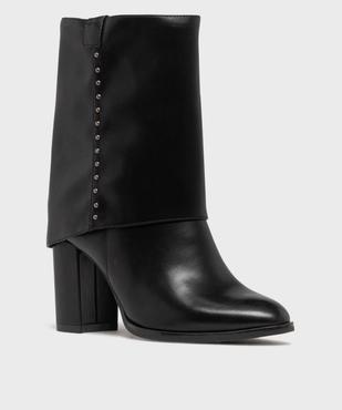 Bottines fourreau à revers amovible femme - Follow Me vue2 - FOLLOW ME - GEMO