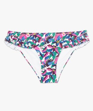 Bas de maillot de bain femme forme slip avec volants vue4 - GEMO (PLAGE) - GEMO