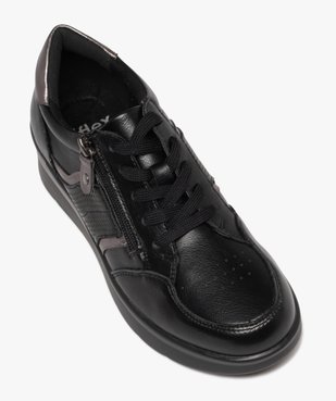 Baskets confort avec lacets et zip femme vue5 - G'FLEX GEMO FOR GOOD - GEMO