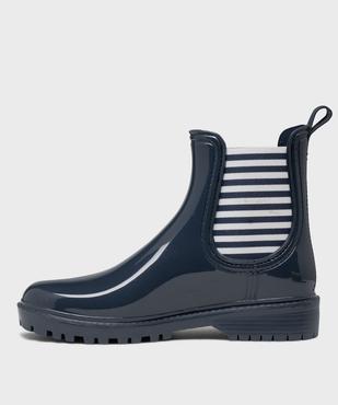 Boots de pluie avec élastiques léopard femme - Follow Me vue3 - FOLLOW ME - GEMO