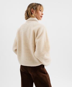 Sweat polaire boutonné femme vue3 - GEMO(FEMME PAP) - GEMO